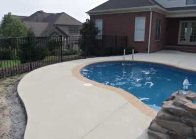 Pool Deck: Sprayed Concrete Overlay
